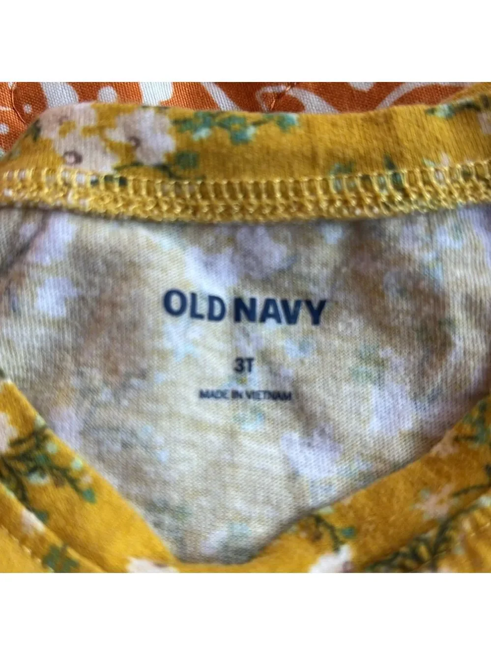 Old Navy Yellow Floral Toddler Dress 3T (3 for $12 item)